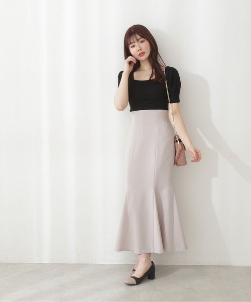 PROPORTION BODY DRESSING（プロポーションボディドレッシング）の「前後２ＷＡＹ釦テレコ / 1212160301（Tシャツ/カットソー・レディース・ブラック/ブルー/ベージュ・FREE）」の4枚目の写真