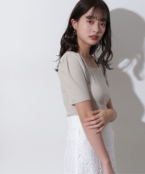 PROPORTION BODY DRESSING（プロポーションボディドレッシング）の「前後２ＷＡＹ釦テレコ / 1212160301（Tシャツ/カットソー・レディース・ブラック/ブルー/ベージュ・FREE）」の18枚目の写真