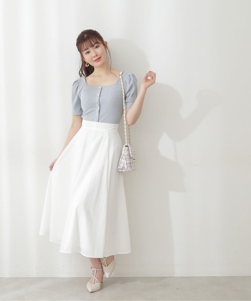 PROPORTION BODY DRESSING（プロポーションボディドレッシング）の「前後２ＷＡＹ釦テレコ / 1212160301（Tシャツ/カットソー・レディース・ブラック/ブルー/ベージュ・FREE）」の10枚目の写真