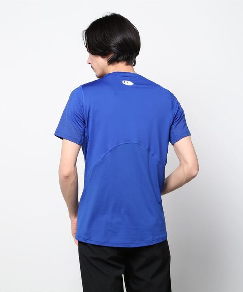 UNDER ARMOUR（アンダーアーマー）の「UAヒートギアアーマー フィッティド ショートスリーブ Tシャツ ノベルティ（トレーニング/メンズ）（Tシャツ/カットソー・メンズ・ライトグレー/ブルー/ブラック・3XL/XL/L/S/M/XXL）」の7枚目の写真