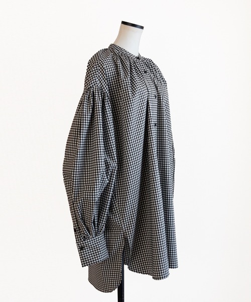 Marient（マリエント）の「ギャザーギンガムBL（シャツ/ブラウス・レディース・チェック・FREE）」の17枚目の写真