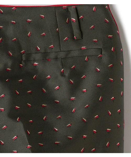 49AV.junko shimada（フォーティーナインアベニュージュンコシマダ）の「鳥モチーフグラフィック柄パンツ（その他パンツ・レディース・ボルドー/カーキ・M/L）」の11枚目の写真