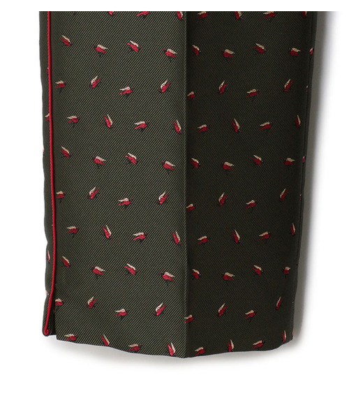 49AV.junko shimada（フォーティーナインアベニュージュンコシマダ）の「鳥モチーフグラフィック柄パンツ（その他パンツ・レディース・ボルドー/カーキ・M/L）」の10枚目の写真