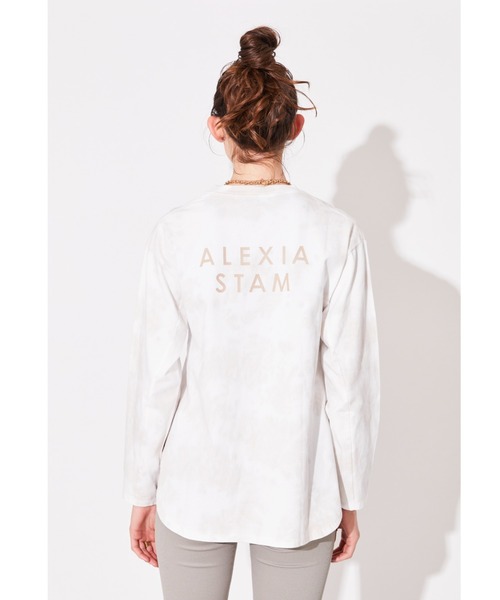 ALEXIA STAM - アリシアスタン　バッグロゴロングTシャツ ALEXIA STAM（アリシアスタン）の「Back Logo Tie Dye Long