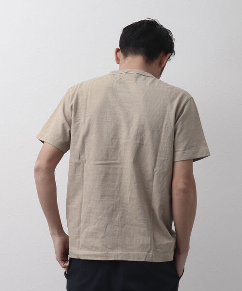 BARNS OUTFITTERS（バーンズアウトフィッターズ）の「【BARNS OUTFITTERS】別注 吊り編みTシャツ SMITH クジラ（Tシャツ/カットソー・メンズ・ベージュ/サックスブルー/ホワイト/レッド・SMALL/X-LARGE/MEDIUM/LARGE）」の18枚目の写真