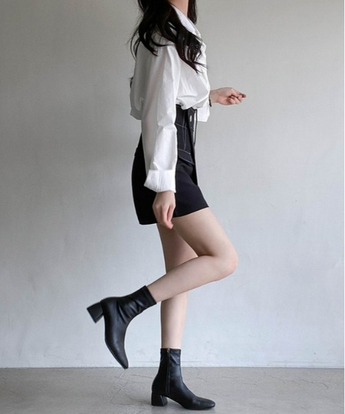 SONA（ソナ）の「SONYUNARA ステッチハイウエストスカパン（スカート・レディース・ブラック・MEDIUM/SMALL）」の14枚目の写真