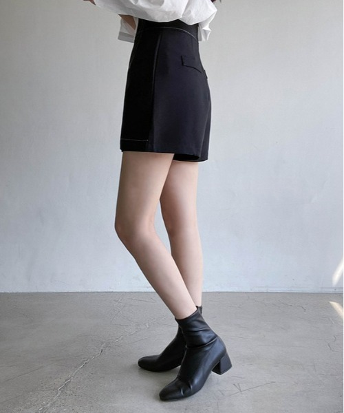 SONA（ソナ）の「SONYUNARA ステッチハイウエストスカパン（スカート・レディース・ブラック・MEDIUM/SMALL）」の18枚目の写真