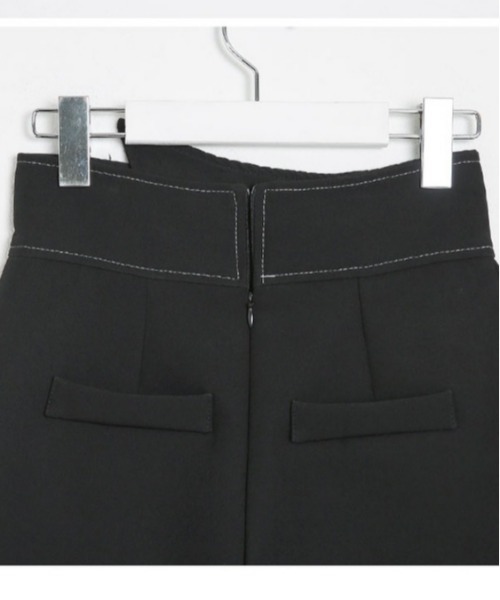 SONA（ソナ）の「SONYUNARA ステッチハイウエストスカパン（スカート・レディース・ブラック・MEDIUM/SMALL）」の9枚目の写真