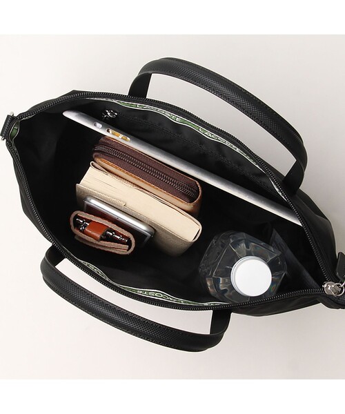 LACOSTE（ラコステ）の「ナイロンショッピングショルダーバッグ（ボディバッグ/ウエストポーチ・レディース・ブラック・FREE）」の6枚目の写真