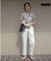 ウエストデザインクロップドパンツ（gold））/ daily collection