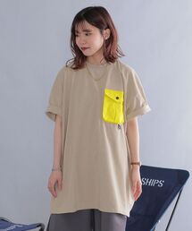 *【SHIPS別注】Coleman:〈吸水速乾/UVカット〉ポケットチュニック◆