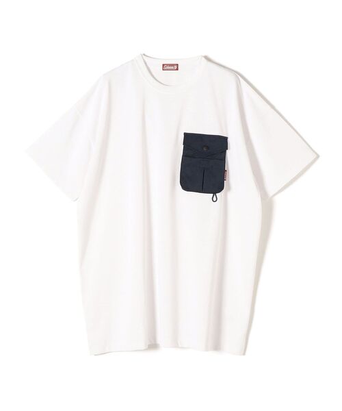 SHIPS(シップス)の「*【SHIPS別注】Coleman:〈吸水速乾/UVカット〉ポケットチュニック◆(Tシャツ/カットソー・レディース・オフホワイト/ブラック/ベージュ・ONE SIZE)」の4枚目の写真