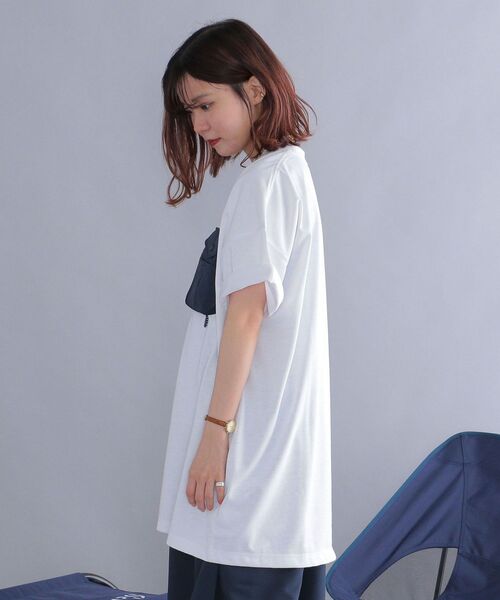 SHIPS(シップス)の「*【SHIPS別注】Coleman:〈吸水速乾/UVカット〉ポケットチュニック◆(Tシャツ/カットソー・レディース・オフホワイト/ブラック/ベージュ・ONE SIZE)」の15枚目の写真