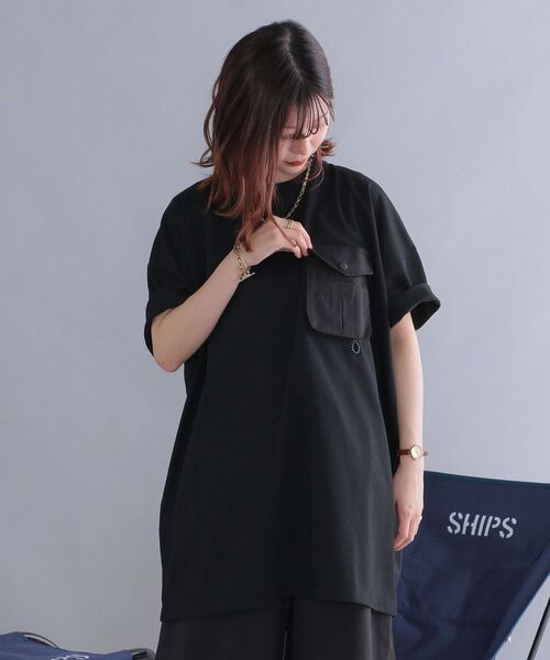 SHIPS(シップス)の「*【SHIPS別注】Coleman:〈吸水速乾/UVカット〉ポケットチュニック◆(Tシャツ/カットソー・レディース・オフホワイト/ブラック/ベージュ・ONE SIZE)」の19枚目の写真