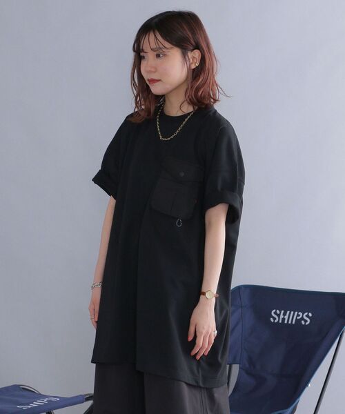 SHIPS(シップス)の「*【SHIPS別注】Coleman:〈吸水速乾/UVカット〉ポケットチュニック◆(Tシャツ/カットソー・レディース・オフホワイト/ブラック/ベージュ・ONE SIZE)」の20枚目の写真