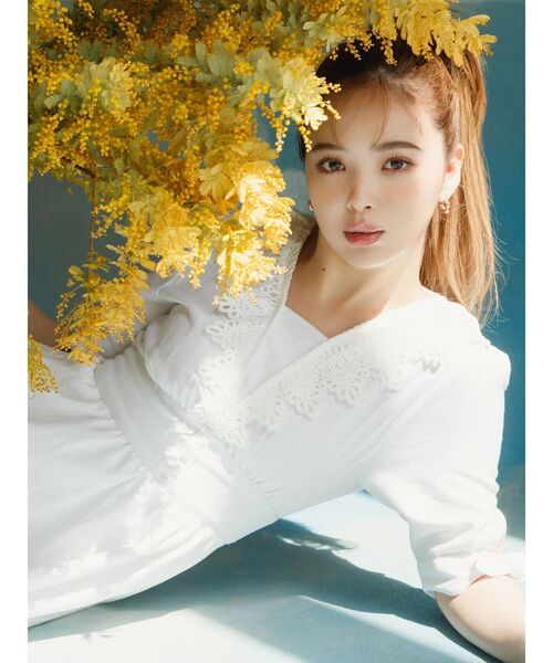 CALNAMUR(カルナムール)の「レースドッキングロングワンピース(ワンピース・レディース・ホワイト/その他・MEDIUM/SMALL)」の6枚目の写真