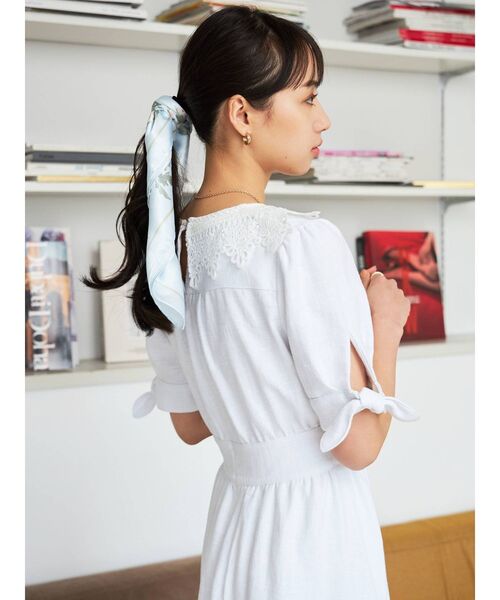 CALNAMUR(カルナムール)の「レースドッキングロングワンピース(ワンピース・レディース・ホワイト/その他・MEDIUM/SMALL)」の13枚目の写真