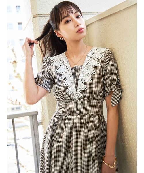 CALNAMUR(カルナムール)の「レースドッキングロングワンピース(ワンピース・レディース・ホワイト/その他・MEDIUM/SMALL)」の15枚目の写真