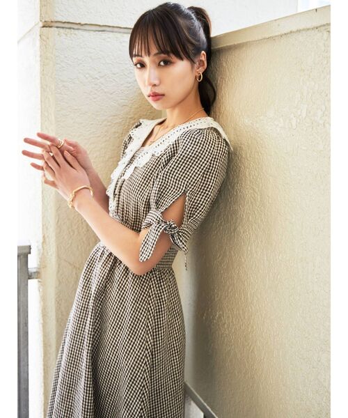 CALNAMUR(カルナムール)の「レースドッキングロングワンピース(ワンピース・レディース・ホワイト/その他・MEDIUM/SMALL)」の16枚目の写真