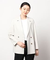 SUIT SELECT（スーツセレクト）の「【オーバーサイズダブルジャケット】＊日本縫製＊麻混素材（スーツジャケット）」