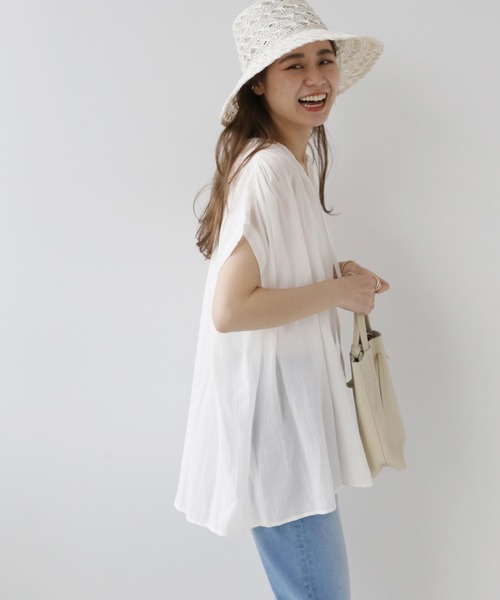 JOURNAL STANDARD relume(ジャーナルスタンダード レリューム)の「レーヨンコットンボイルステッチワークブラウス(シャツ/ブラウス・レディース・ホワイト/ブラック/ブルー・FREE)」の20枚目の写真