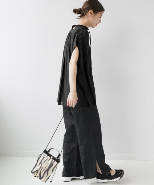 JOURNAL STANDARD relume(ジャーナルスタンダード レリューム)の「レーヨンコットンボイルステッチワークブラウス(シャツ/ブラウス・レディース・ホワイト/ブラック/ブルー・FREE)」の8枚目の写真