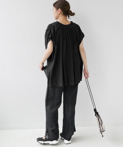 JOURNAL STANDARD relume(ジャーナルスタンダード レリューム)の「レーヨンコットンボイルステッチワークブラウス(シャツ/ブラウス・レディース・ホワイト/ブラック/ブルー・FREE)」の9枚目の写真