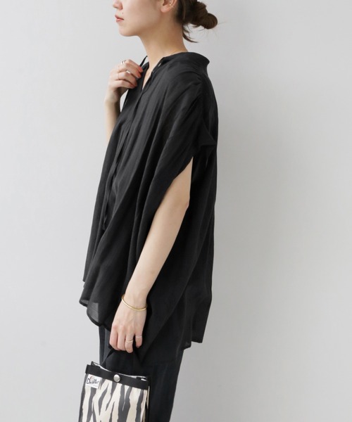 JOURNAL STANDARD relume(ジャーナルスタンダード レリューム)の「レーヨンコットンボイルステッチワークブラウス(シャツ/ブラウス・レディース・ホワイト/ブラック/ブルー・FREE)」の11枚目の写真