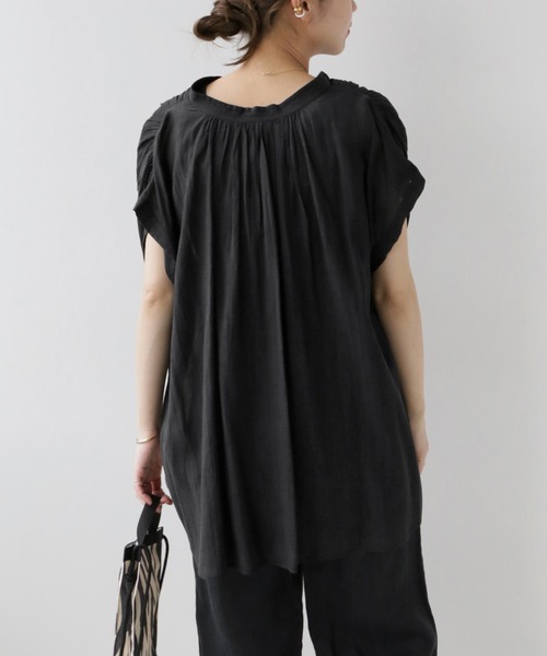 JOURNAL STANDARD relume(ジャーナルスタンダード レリューム)の「レーヨンコットンボイルステッチワークブラウス(シャツ/ブラウス・レディース・ホワイト/ブラック/ブルー・FREE)」の12枚目の写真