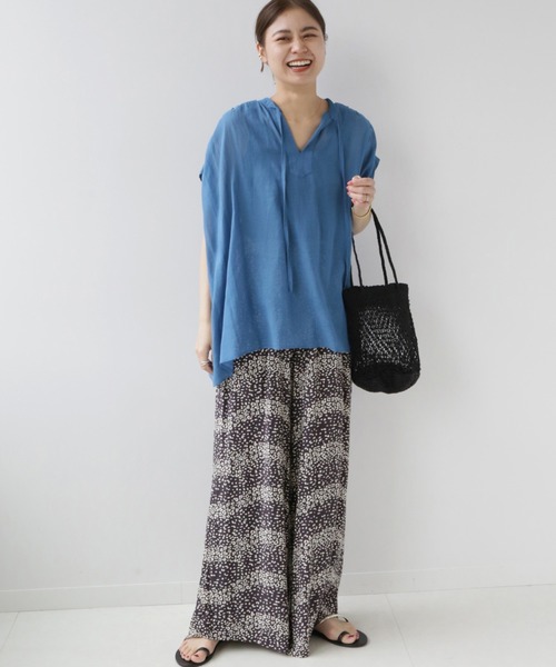 JOURNAL STANDARD relume(ジャーナルスタンダード レリューム)の「レーヨンコットンボイルステッチワークブラウス(シャツ/ブラウス・レディース・ホワイト/ブラック/ブルー・FREE)」の22枚目の写真