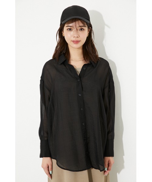 新品 リエンダ バックボタンシャツトップス rienda | バックボタンSH TOP (シャツ・ブラウス ) |SHEL'TTER