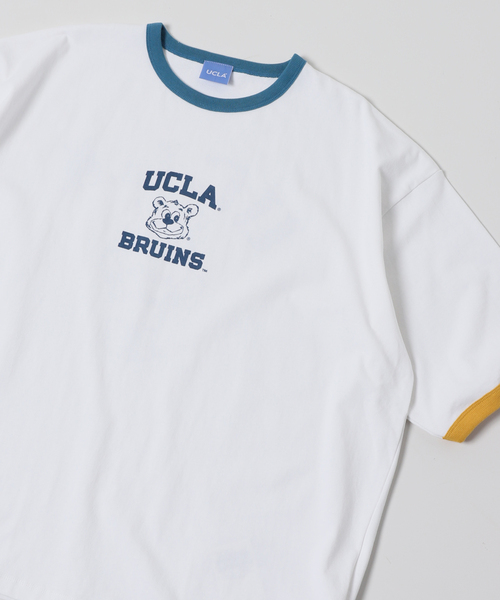 JOURNAL STANDARD(ジャーナルスタンダード)の「【UCLA×JOURNAL STANDARD】別注 リンガーTシャツ(Tシャツ/カットソー・メンズ・ブラック系その他/ホワイト/アイボリー/イエロー・MEDIUM/LARGE)」の2枚目の写真