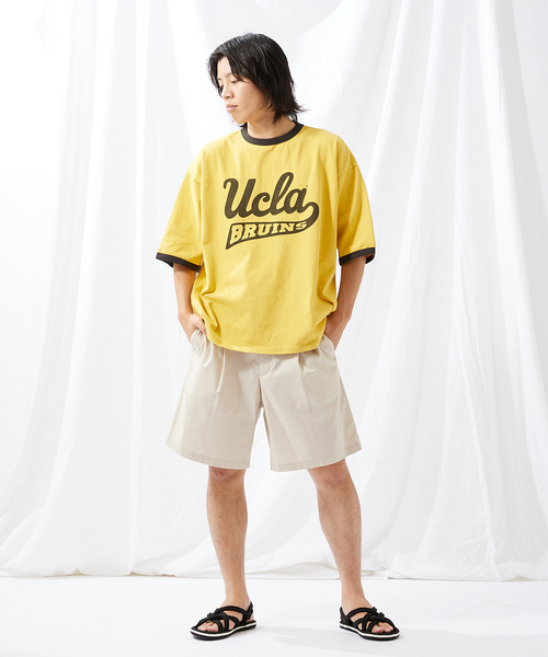 JOURNAL STANDARD(ジャーナルスタンダード)の「【UCLA×JOURNAL STANDARD】別注 リンガーTシャツ(Tシャツ/カットソー・メンズ・ブラック系その他/ホワイト/アイボリー/イエロー・MEDIUM/LARGE)」の8枚目の写真