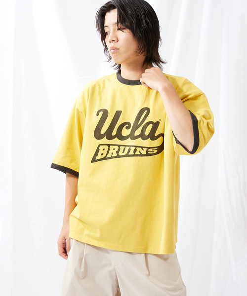 JOURNAL STANDARD(ジャーナルスタンダード)の「【UCLA×JOURNAL STANDARD】別注 リンガーTシャツ(Tシャツ/カットソー・メンズ・ブラック系その他/ホワイト/アイボリー/イエロー・MEDIUM/LARGE)」の13枚目の写真