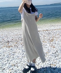 fiere（フィエール）の「ジャガードっぽキャミソールワンピース（ワンピース）」