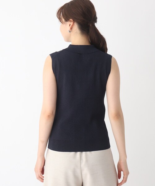 index（インデックス）の「◆エリ付きセットアップラメニット【WEB限定サイズ】（ニット/セーター・レディース・グリーン系その他5/ベージュ系9/ネイビー系5・36/38/40/42）」の6枚目の写真