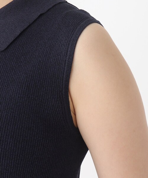 index（インデックス）の「◆エリ付きセットアップラメニット【WEB限定サイズ】（ニット/セーター・レディース・グリーン系その他5/ベージュ系9/ネイビー系5・36/38/40/42）」の8枚目の写真