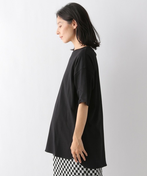 LEPSIM(レプシィム)の「マタニティ/ベーシック半袖Tシャツ 298731(マタニティウェア/グッズ・レディース・グレイッシュベージュ/ブラック/オフホワイト・FREE)」の12枚目の写真