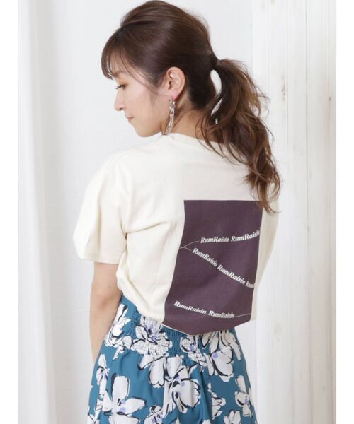 MERCURYDUO（マーキュリーデュオ）の「【サーティーワンアイスクリーム×MERCURYDUO】プリントカットソー（Tシャツ/カットソー・レディース・オフホワイト/ピンク/アイボリー/ミント・FREE）」の3枚目の写真