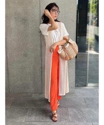 Green　Parks | AYANOプロデュースアイテム メッシュ編みニットジレワンピース(ワンピース)