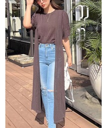 Green　Parks | AYANOプロデュースアイテム メッシュ編みニットジレワンピース(ワンピース)