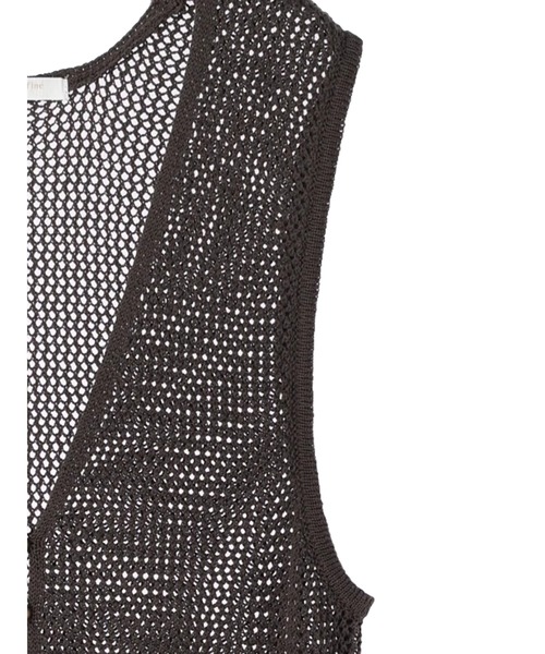 Green Parks(グリーンパークス)の「AYANOプロデュースアイテム メッシュ編みニットジレワンピース(ワンピース・レディース・チャコールグレー/ベージュ/ブラウン/オフホワイト・FREE)」の19枚目の写真