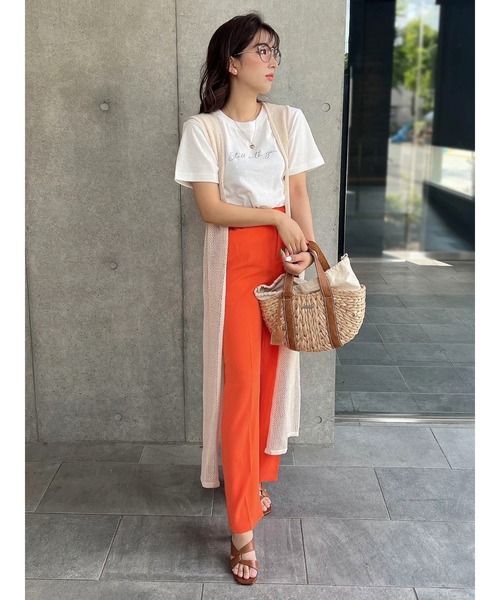 Green Parks(グリーンパークス)の「AYANOプロデュースアイテム メッシュ編みニットジレワンピース(ワンピース・レディース・チャコールグレー/ベージュ/ブラウン/オフホワイト・FREE)」の7枚目の写真