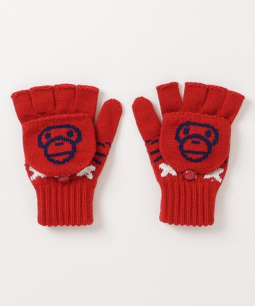 A BATHING APE（アベイシングエイプ）の「BABY MILO NORDIC KNIT GLOVES K（手袋）」 WEAR