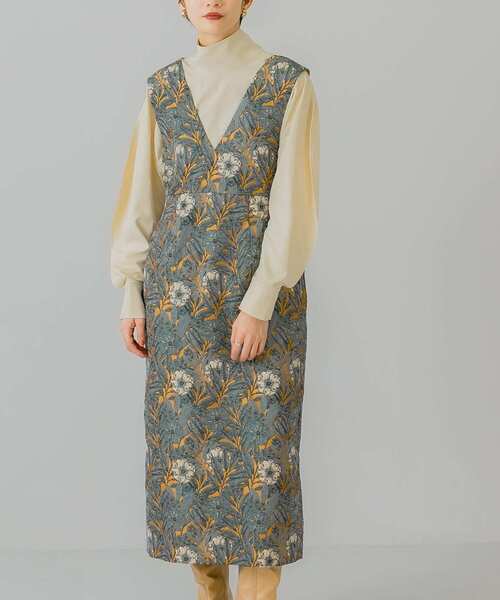 KBF(ケイビーエフ)の「ジャガードIラインワンピース(ワンピース・レディース・イエロー系その他/ブラウン系その他/ブルー系その他・ONE)」の16枚目の写真