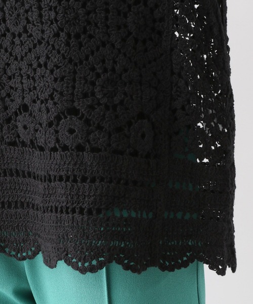 LEPSIM（レプシィム）の「フカVレースジレ（ベスト・レディース・ブラック/オフホワイト・FREE）」の14枚目の写真