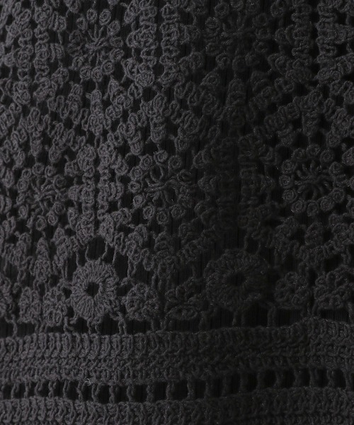 LEPSIM（レプシィム）の「フカVレースジレ（ベスト・レディース・ブラック/オフホワイト・FREE）」の8枚目の写真