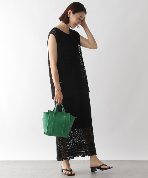 LEPSIM（レプシィム）の「フカVレースジレ（ベスト・レディース・ブラック/オフホワイト・FREE）」の21枚目の写真