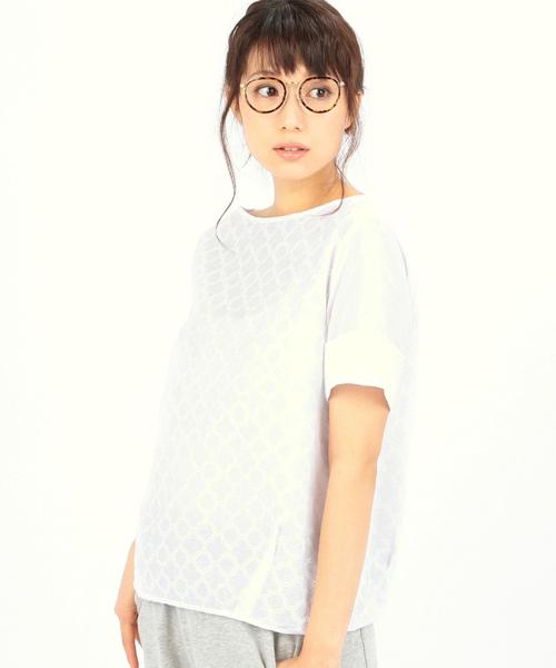 coen（コーエン）の「コットンレースブラウス（シャツ/ブラウス・レディース・ネイビー/イエロー/ホワイト・FREE）」の2枚目の写真