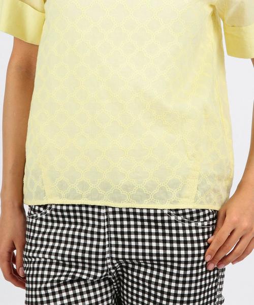 coen（コーエン）の「コットンレースブラウス（シャツ/ブラウス・レディース・ネイビー/イエロー/ホワイト・FREE）」の13枚目の写真